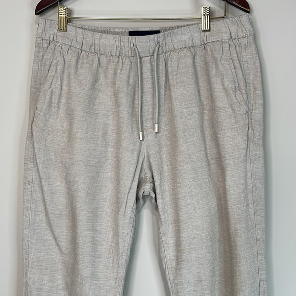 Abercrombie & Fitch Men’s Linen Blend Leisure Relaxed Fit Pants Grey XL *As Is* - Picture 3 of 14